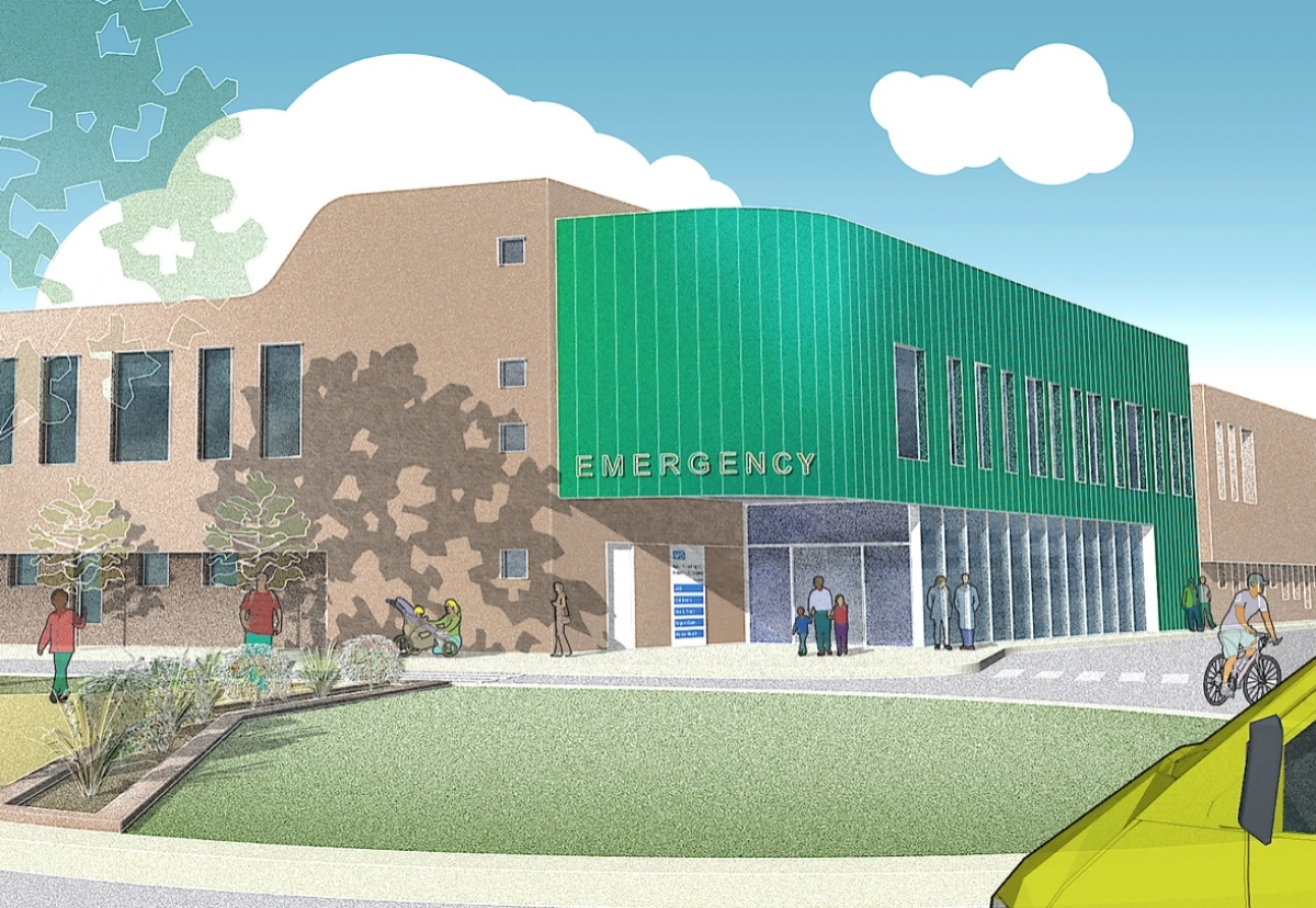 Planned new A&E facility at Walsall Manor Hospital 