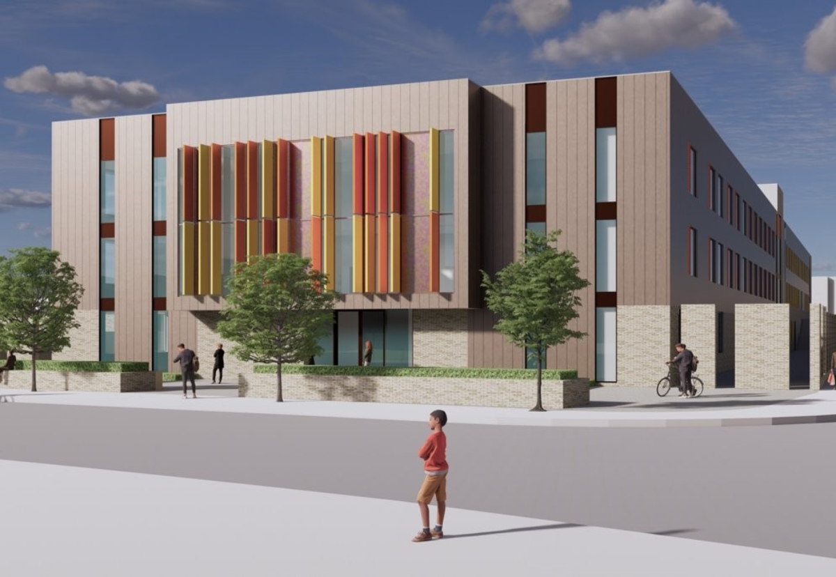 Three storey education facility designed by Bristol architect AHR