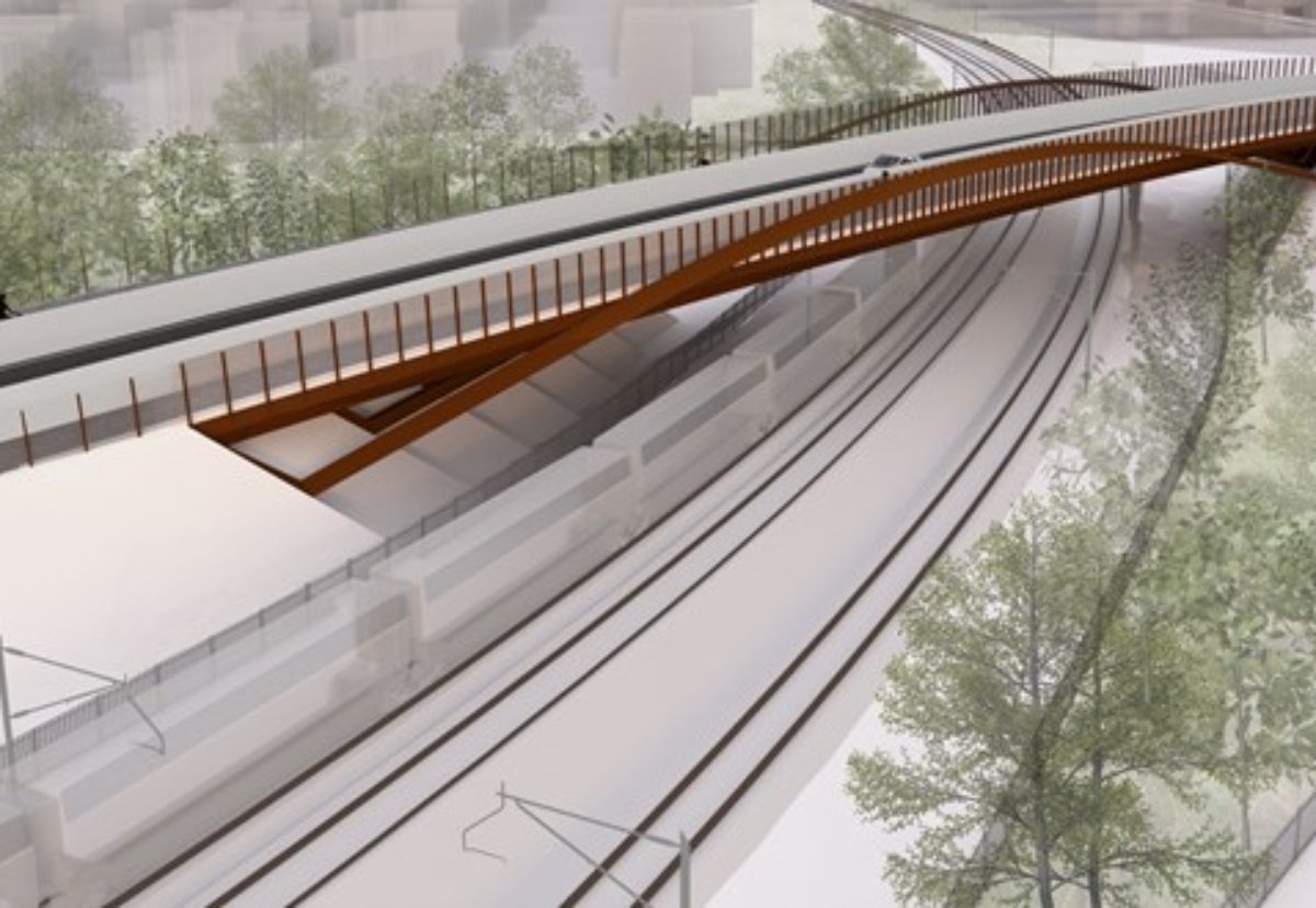 New infrastructure will include a bridge over the East Coast Main Line