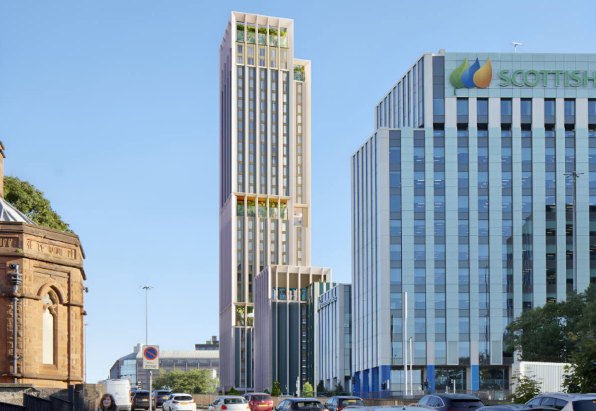 A sky lounge on the top floor of the taller building will provide a viewing deck for far reaching views of the surrounding cityscape