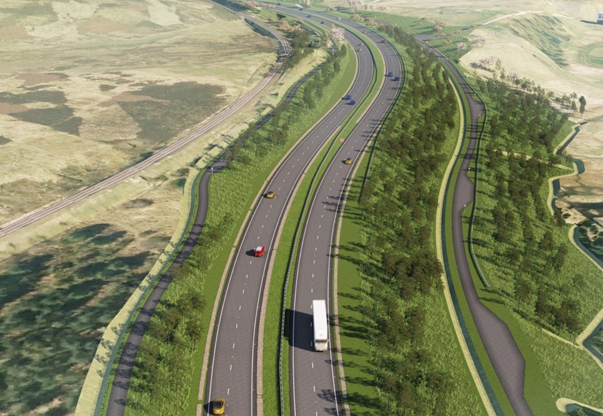 Tomatin to Moy section of the £3bn dualling of the A9 between Perth and Inverness