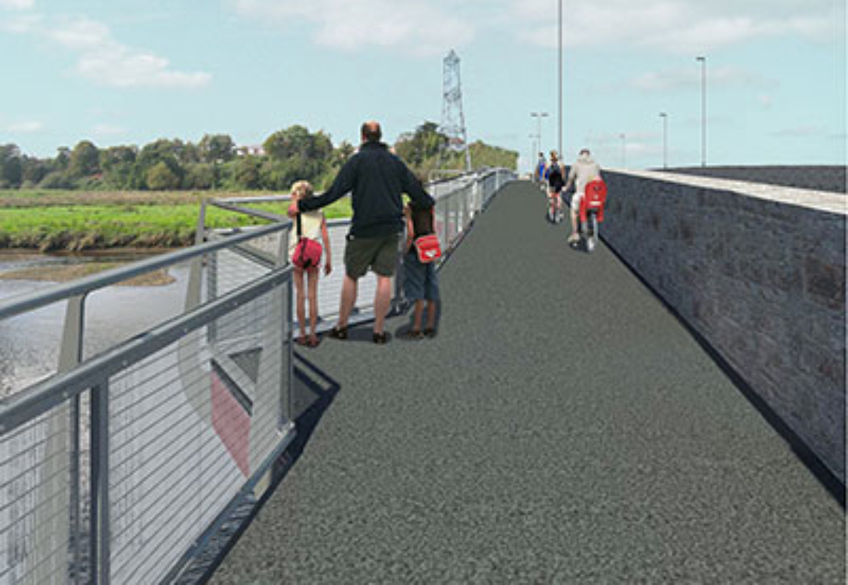 New 3m wide walkway will be fitted to stone bridge