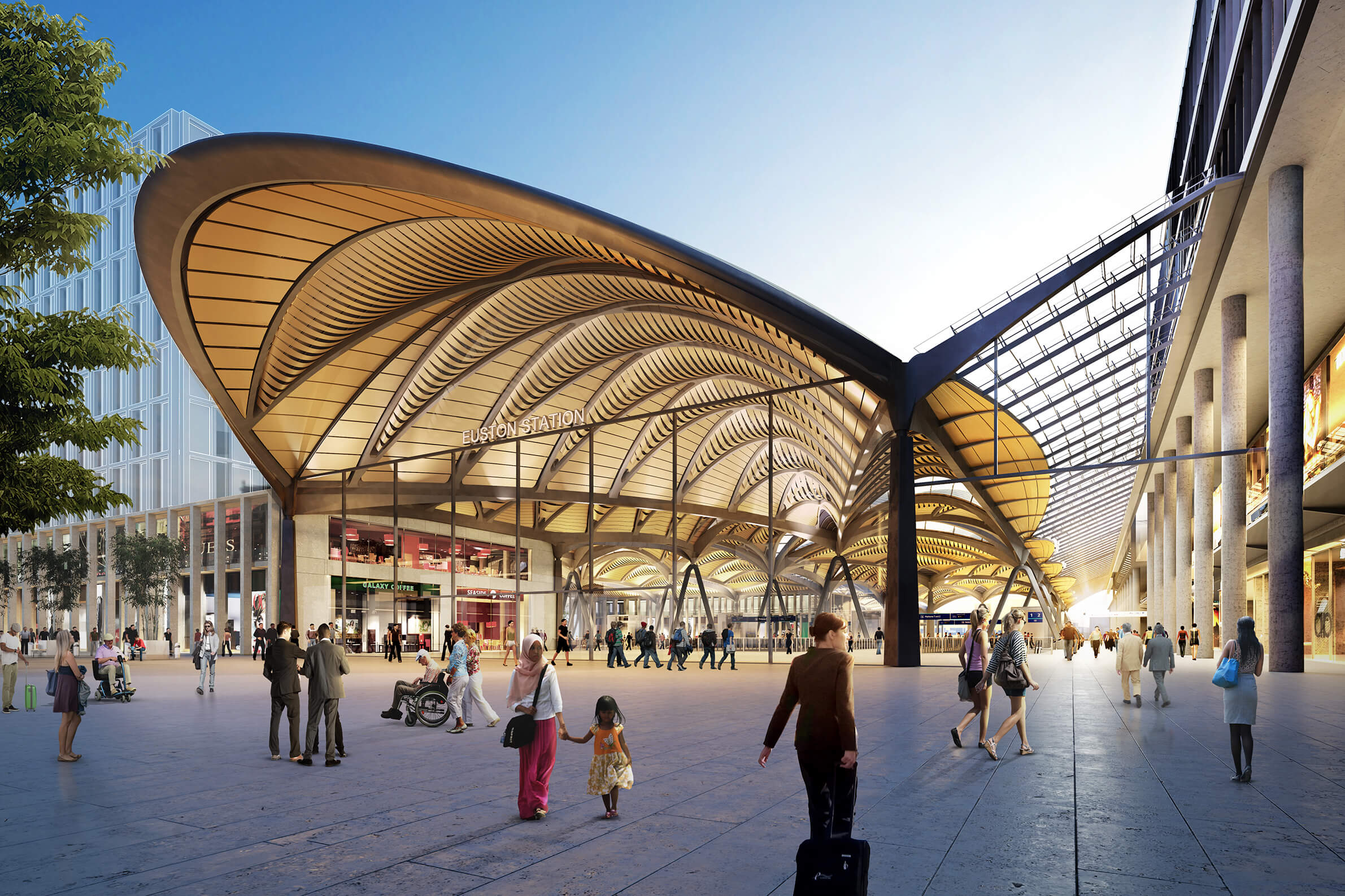 Value-engineered HS2 Euston station design revealed