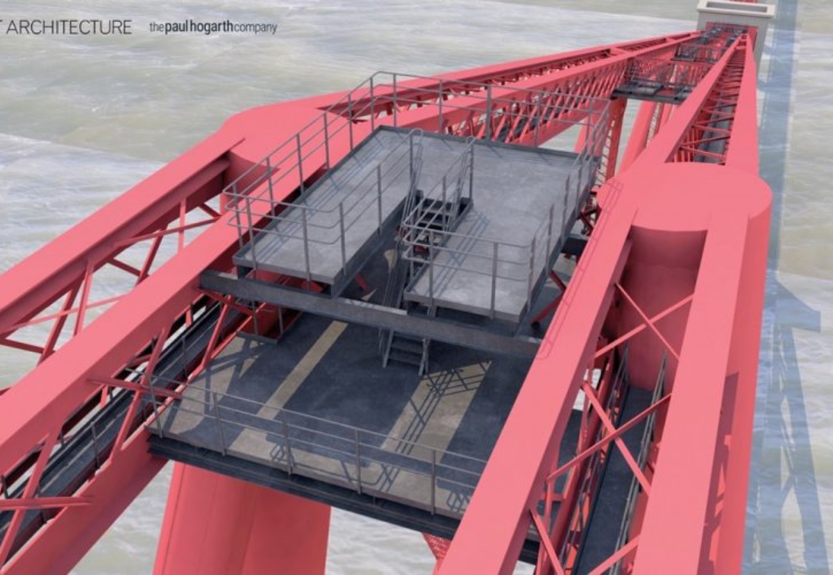 Planned viewing platform on the Forth Bridge