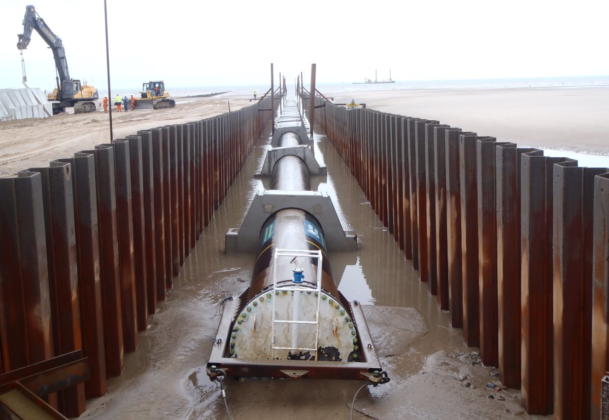 Murphy successfully completed the Harrowside outfall construction project for United Utilities in 2015.