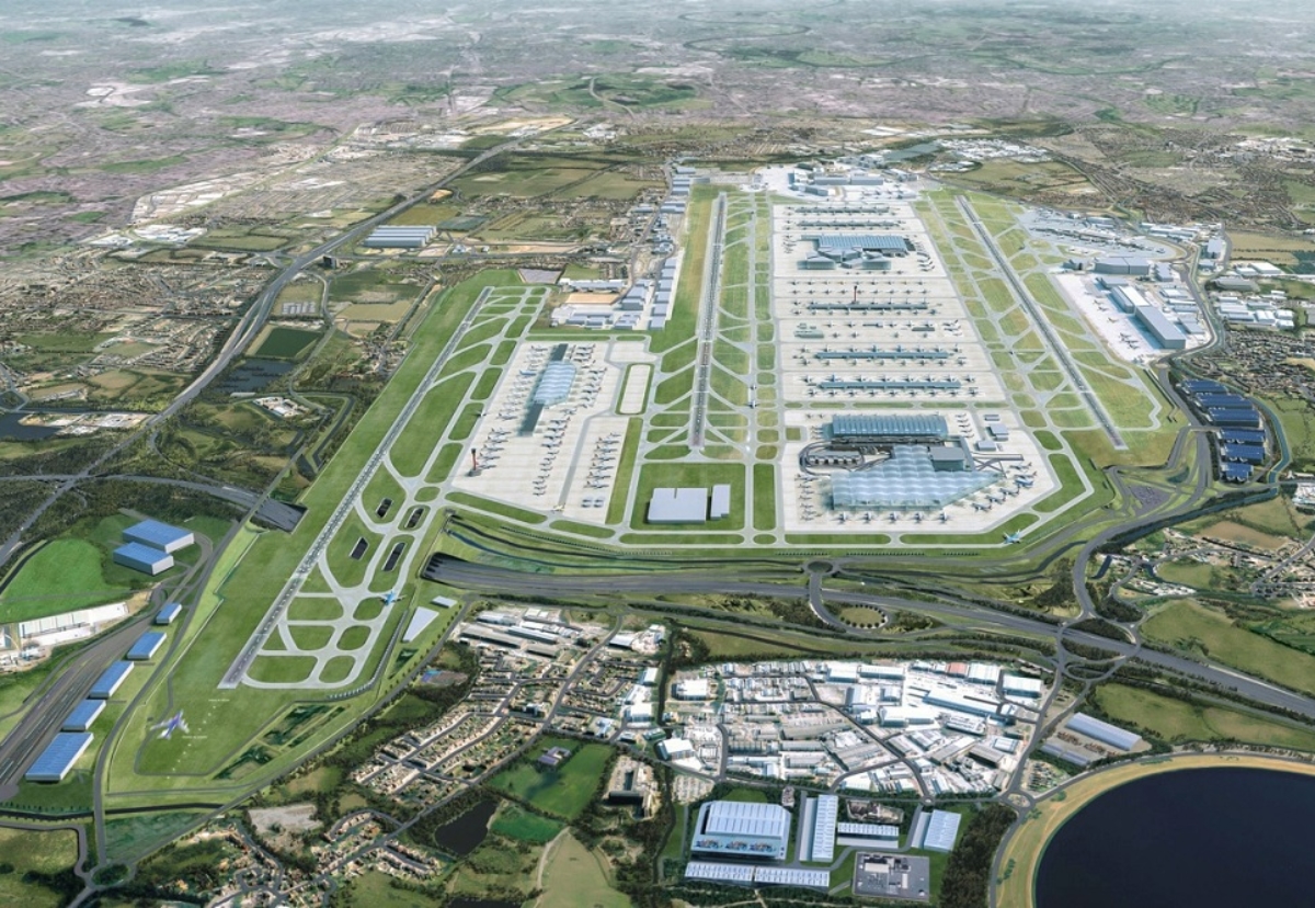 How Heathrow would look in 2050 with a third runway.