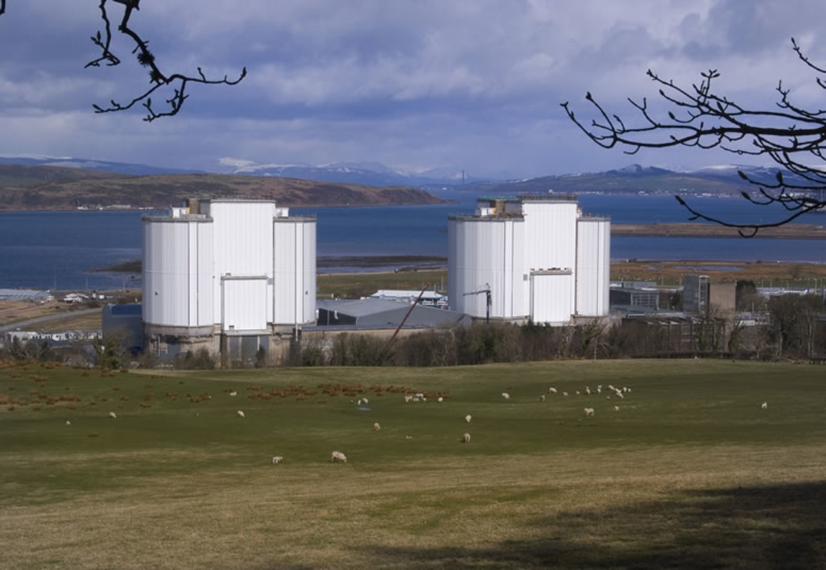 Hunterston A magnox nuclear power station in Ayrshire