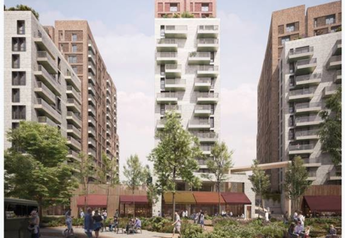 The Landing scheme will consist of six buildings