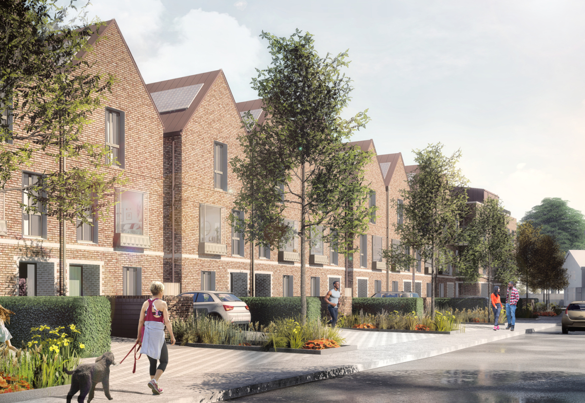 Planned Ravensbury Estate rebuild in in South West London