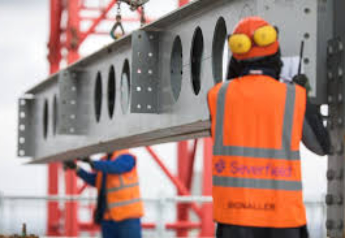 Steelwork orders are 22% up on six months ago