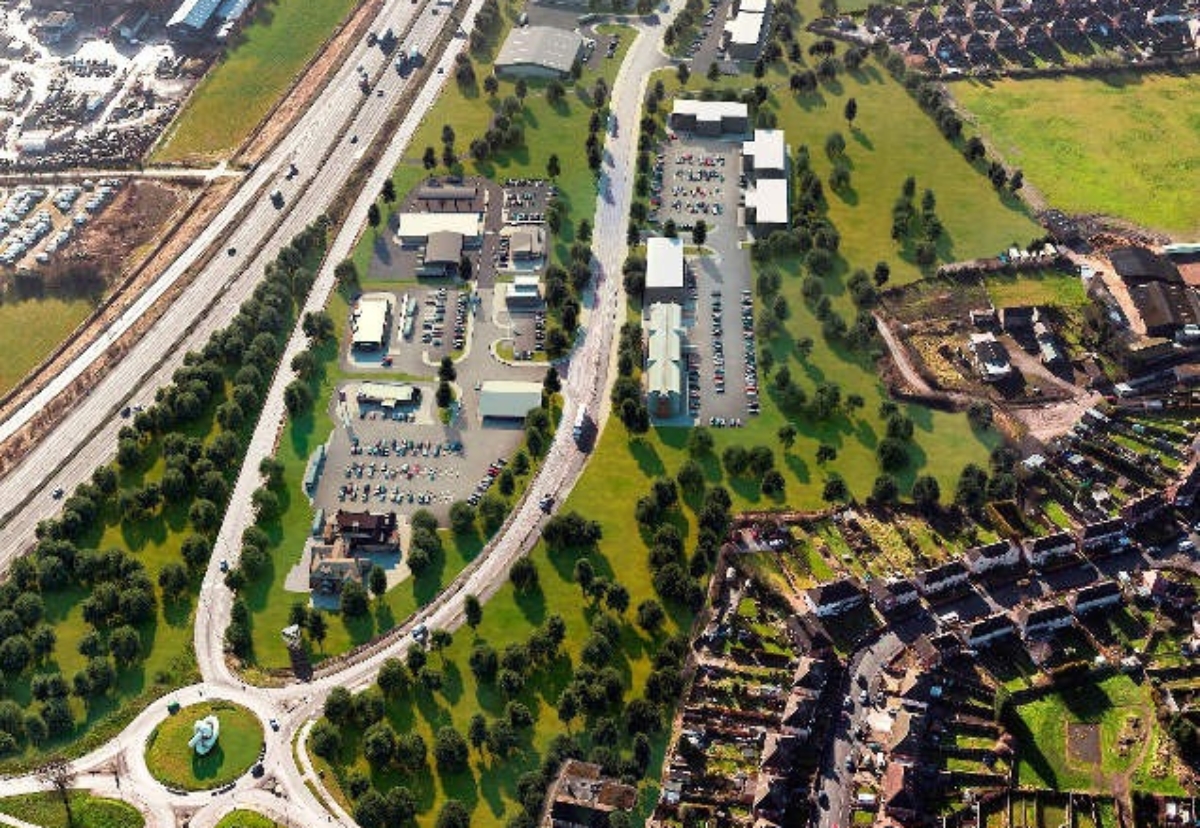 The expanding Markham Vale site