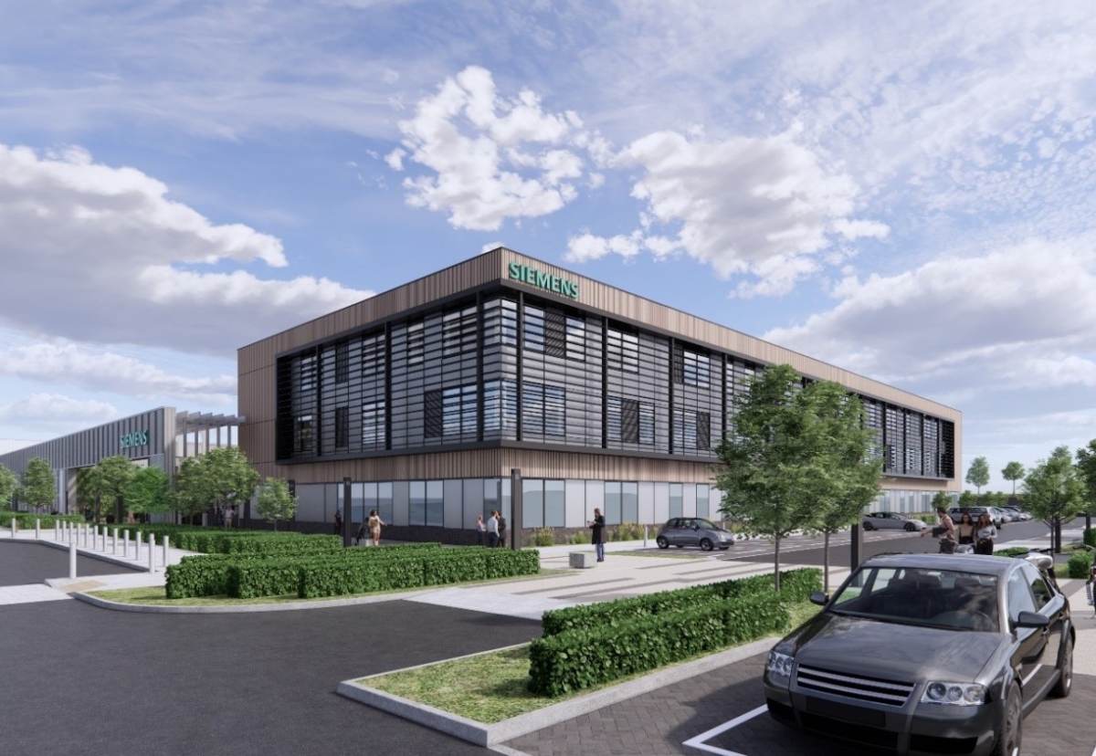 Siemens’ new Chippenham site, located south of Langley Park at SouthPoint Business Park, will feature an office built to the highest BREEAM 'Excellent' standard
