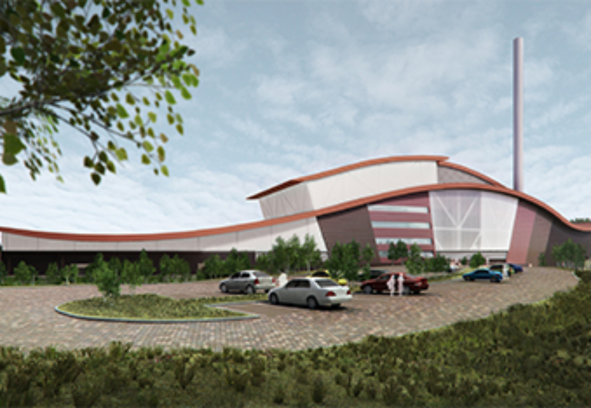 Planned Newhurst Quarry energy from waste building 