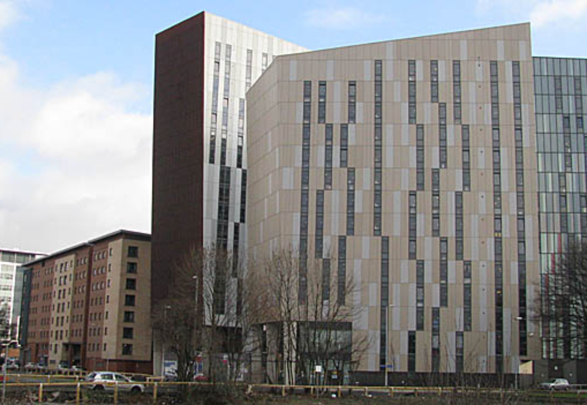 Parkway Gate prior to recladding work