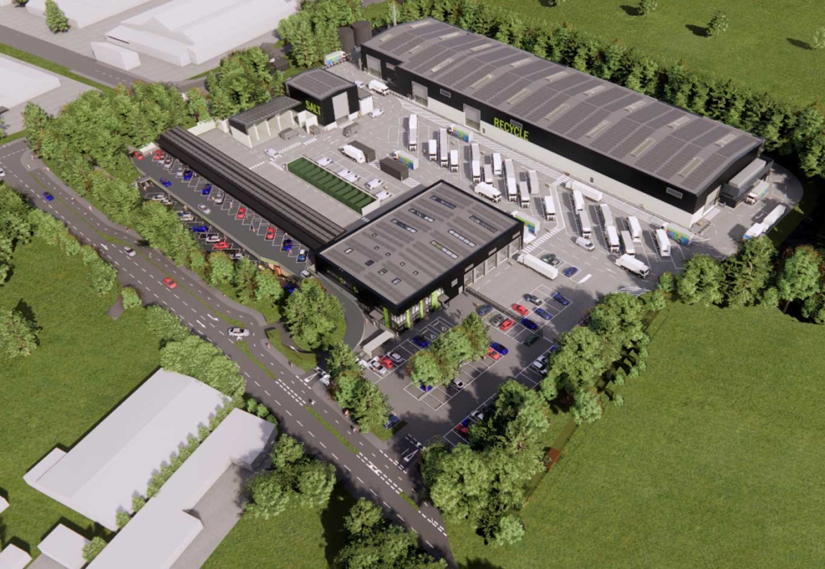 Plans for the Keynsham Recycling Hub in Pixash Lane