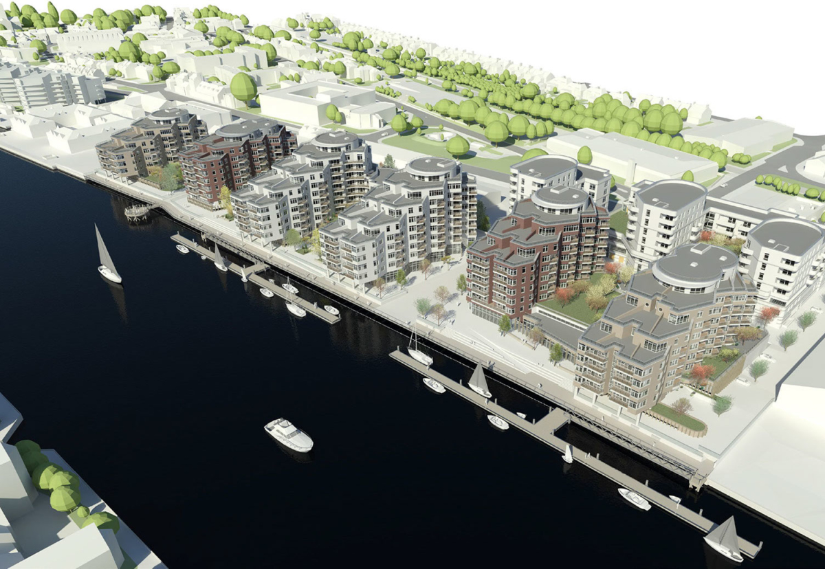 Planned Free Wharf housing scheme in Shoreham