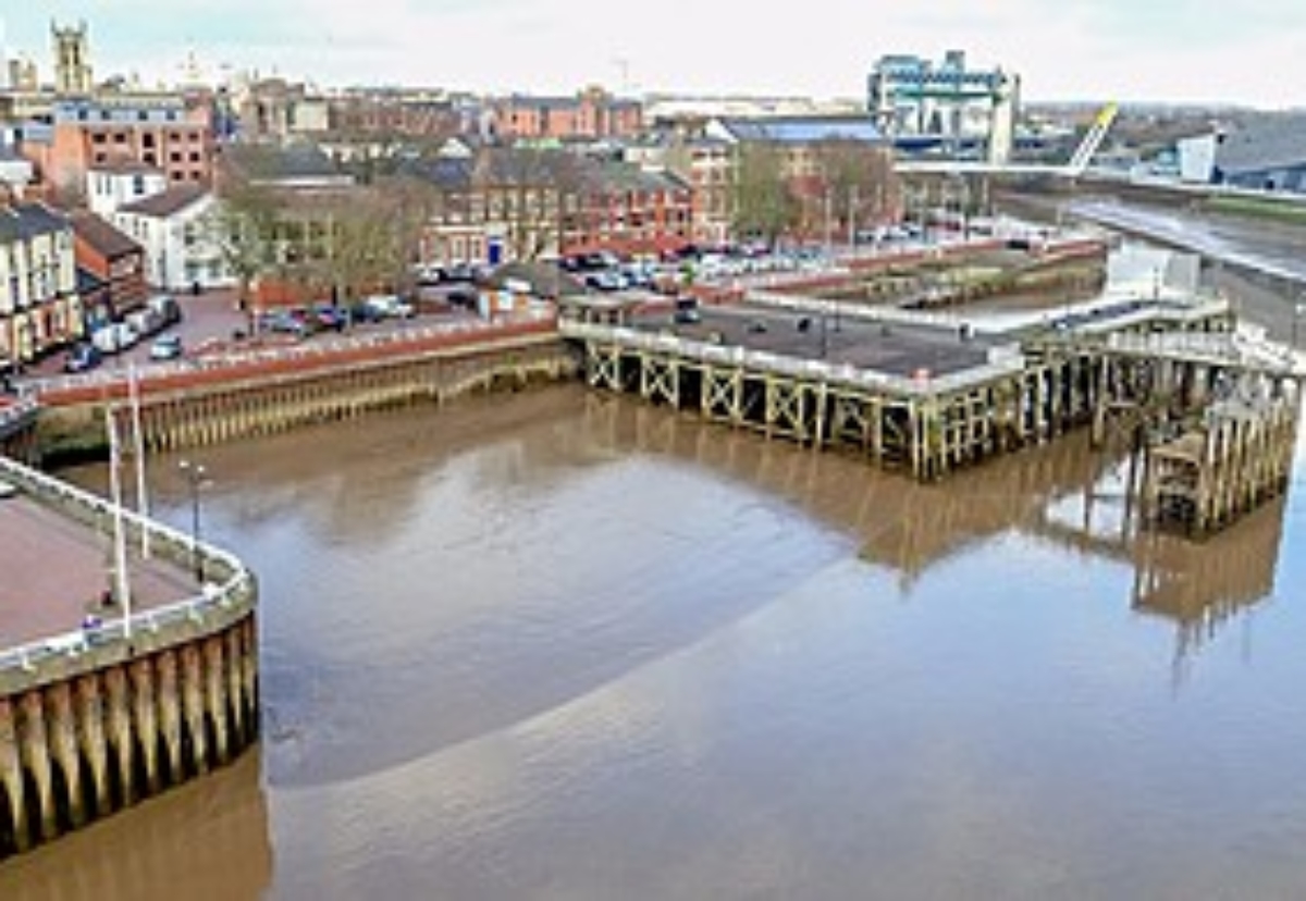 Victoria Pier, where work has begun as part of the £42 million Humber Hull Frontage Flood Defence Improvements Scheme