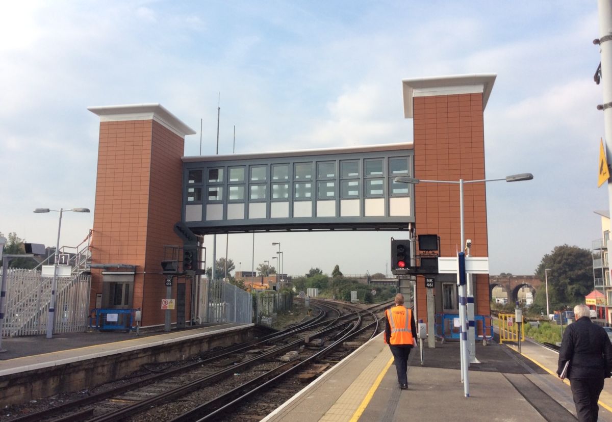 Strood station bridge is accessible for everyone but lacks flair