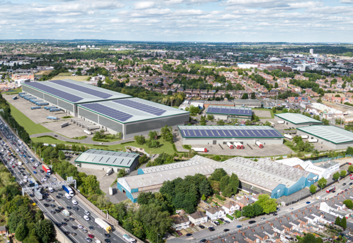The site lies next to junctions 9 and 10 of the M6