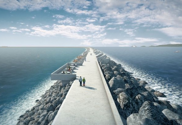 David Cameron says his enthusiasm is reduced slightly by the fact that the cost of the tidal barrage would be quite high